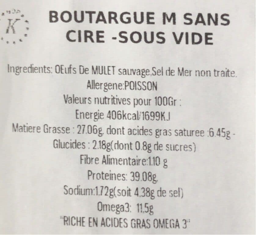 Open Food Facts Boutargue packshot