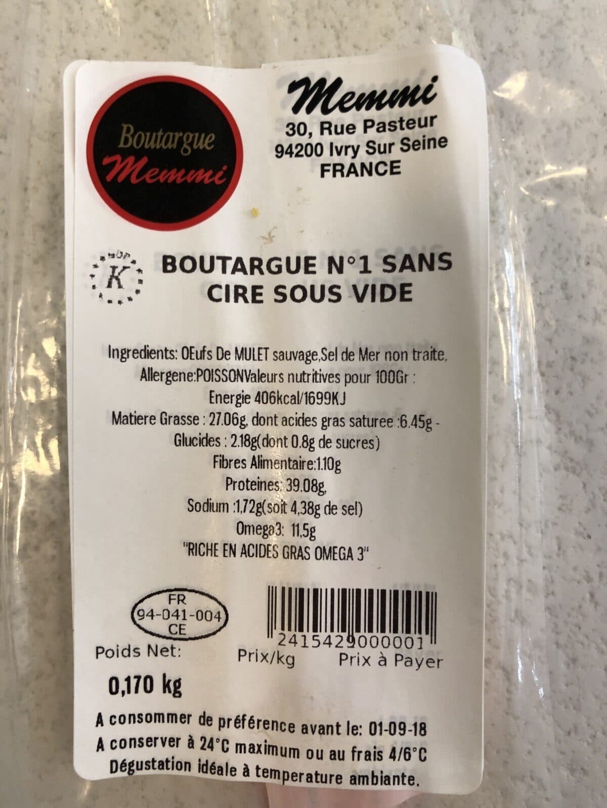 Open Food Facts Boutargue packshot