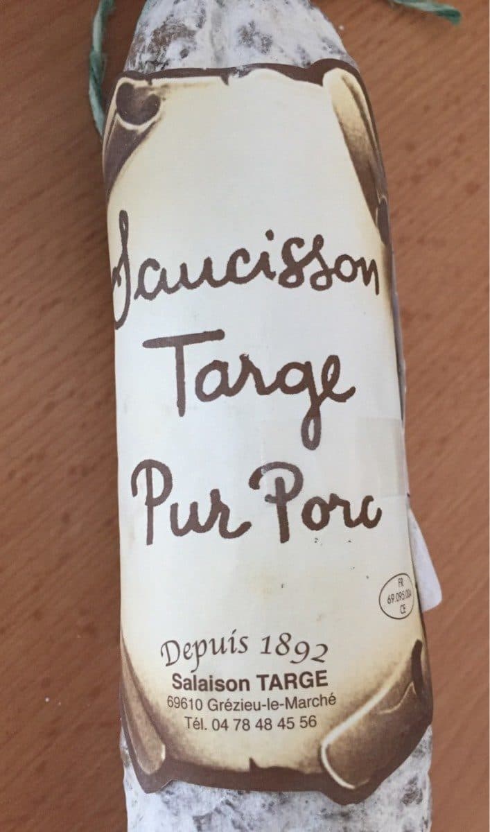 Open Food Facts Saucisson Targe Pur Porc packshot