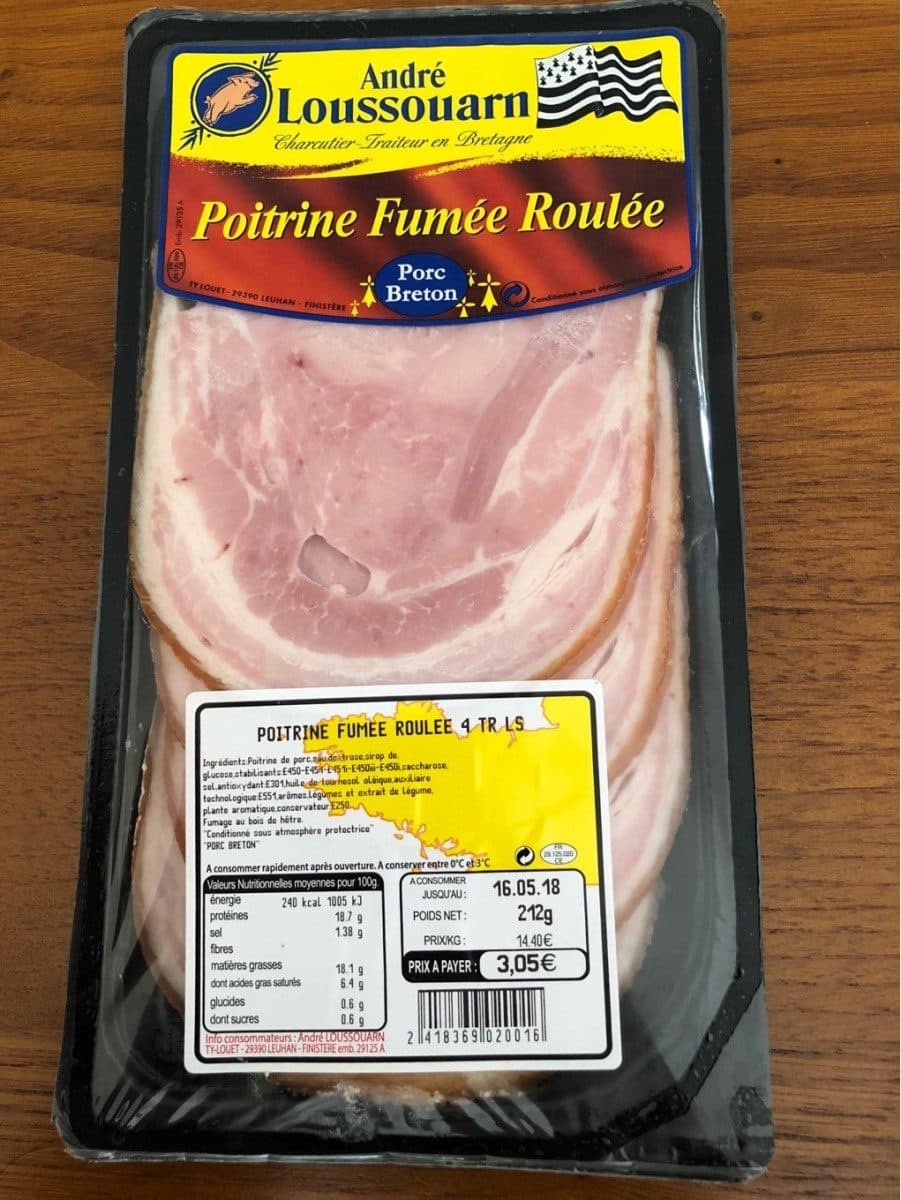 André Loussouarn Poitrine Fumée Roulée packshot