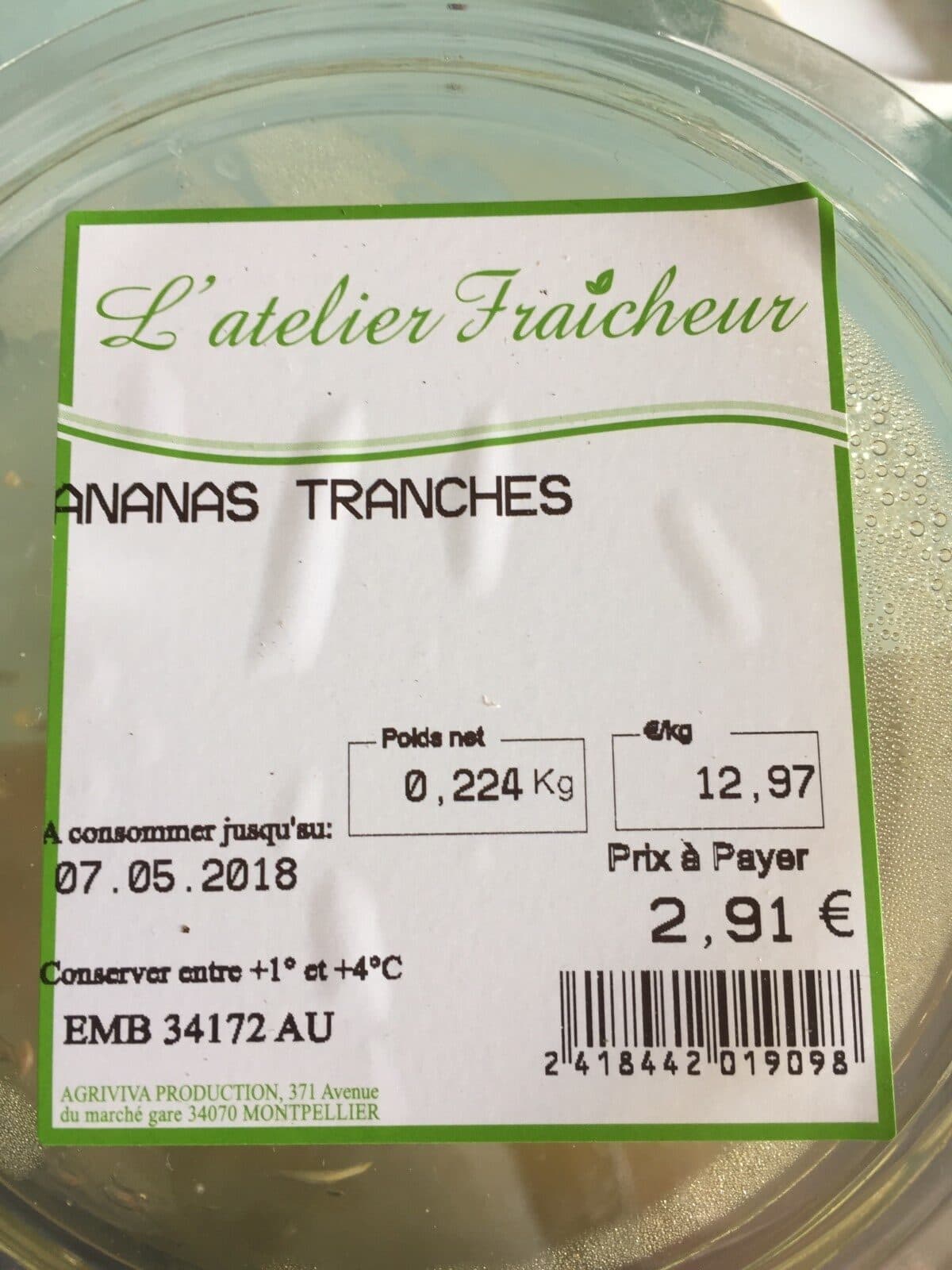 Open Food Facts Ananas tranches packshot