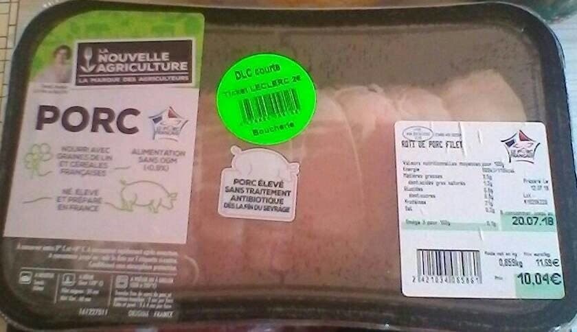 La Nouvelle Agriculture Rôti de porc filet packshot