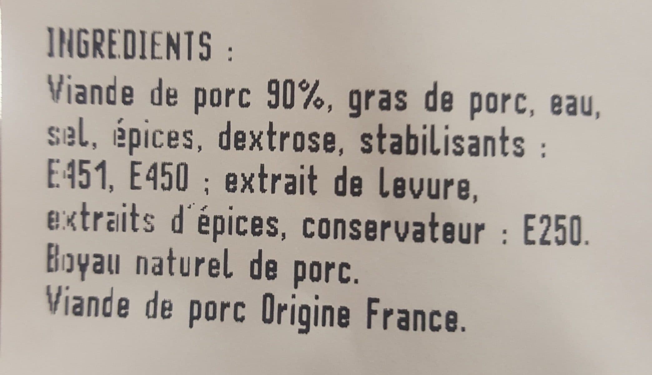 Open Food Facts Saucisses fumées packshot
