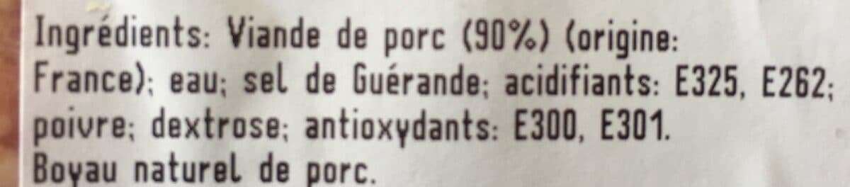 Open Food Facts Saucisses natures /4 vpf packshot