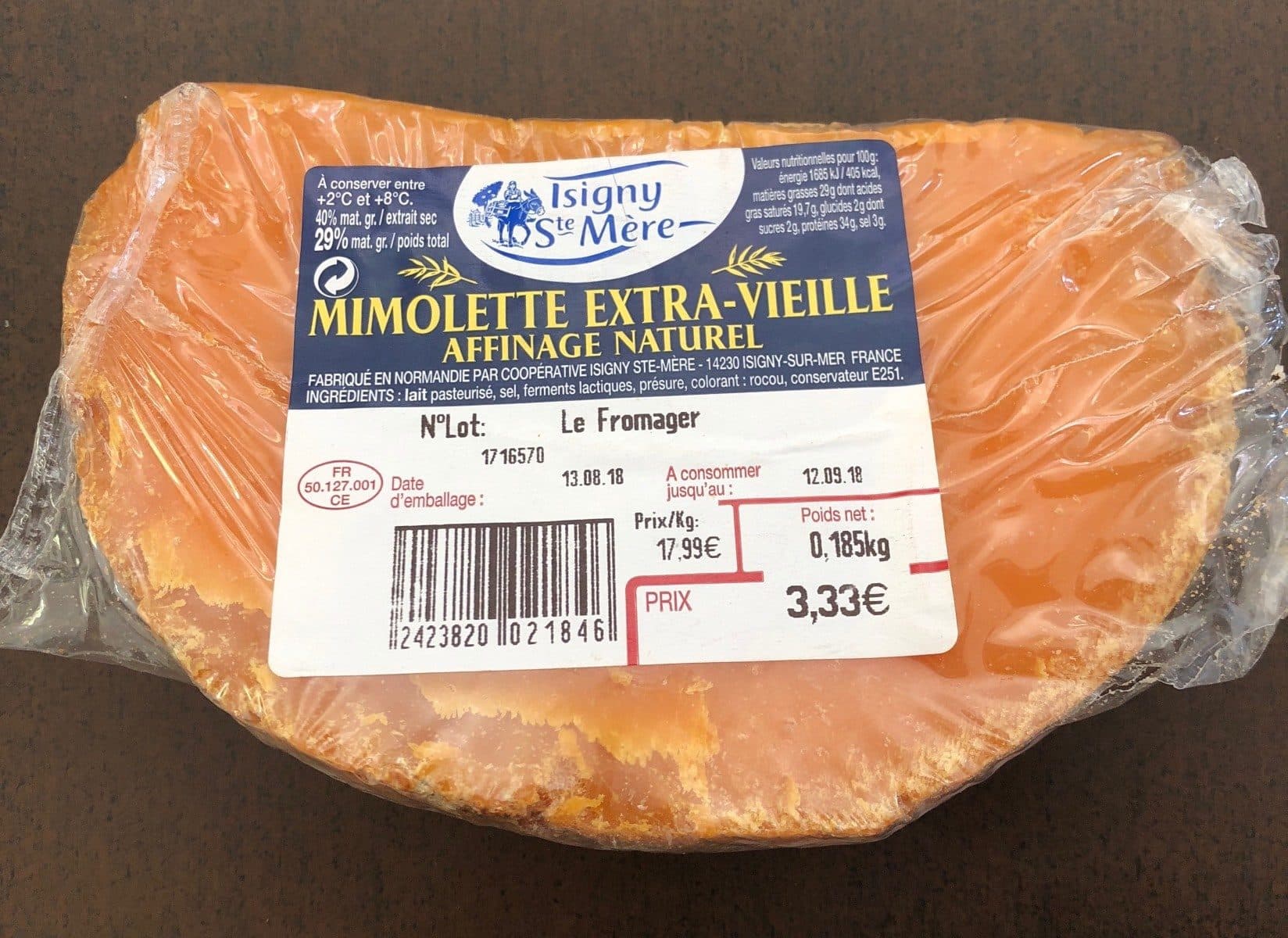 Open Food Facts Mimolette extra vieille packshot