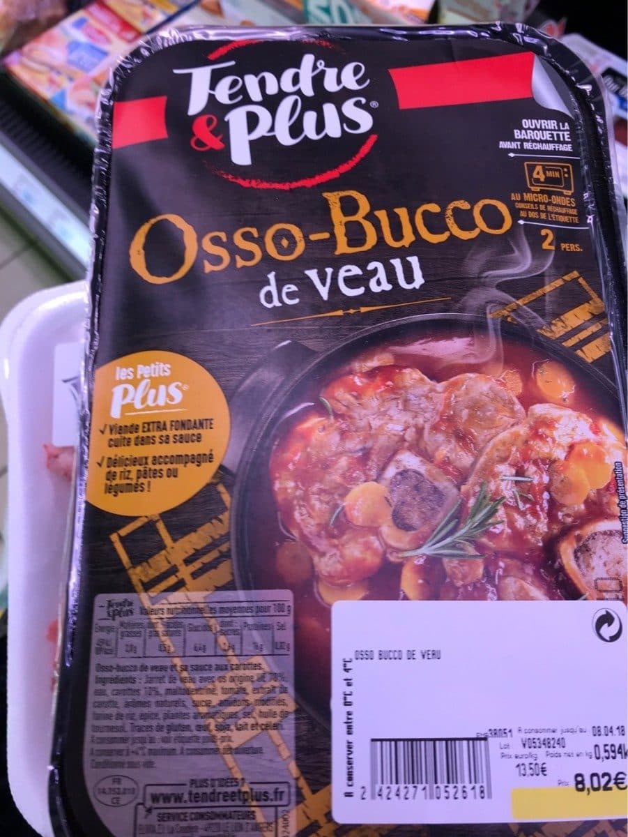 Tendre & Plus Osso-bucco veau packshot