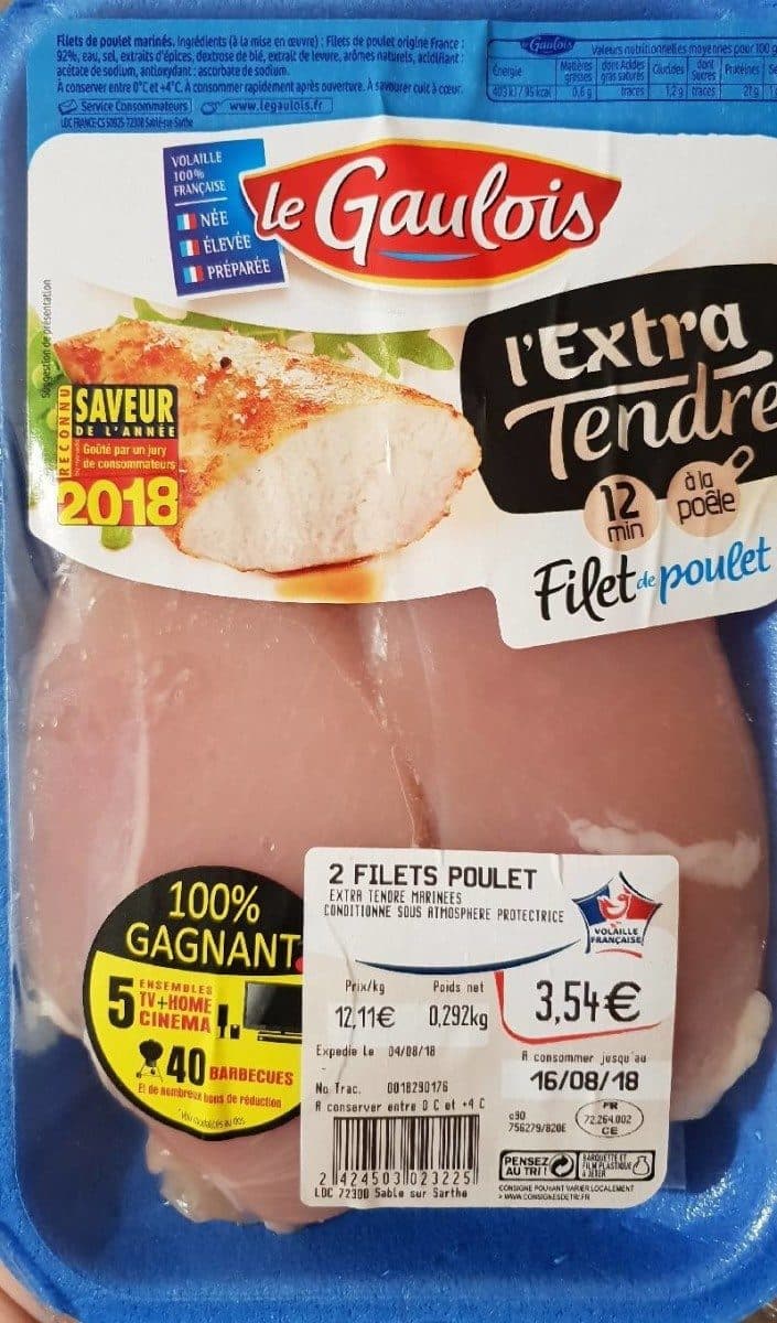 Le Gaulois Filet de Poulet Extra tendre packshot