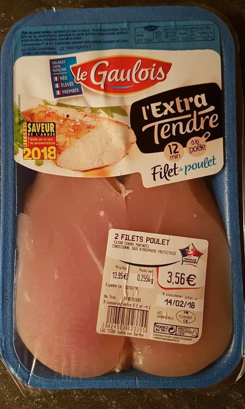 Le Gaulois 2 filets de poulet packshot