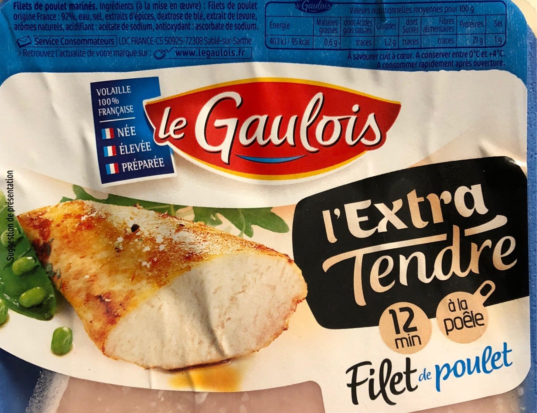 Le Gaulois Filet de poulet extra tendre packshot