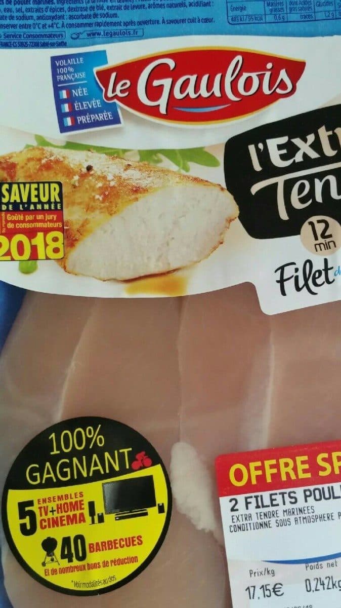 Open Food Facts Filet de poulet packshot