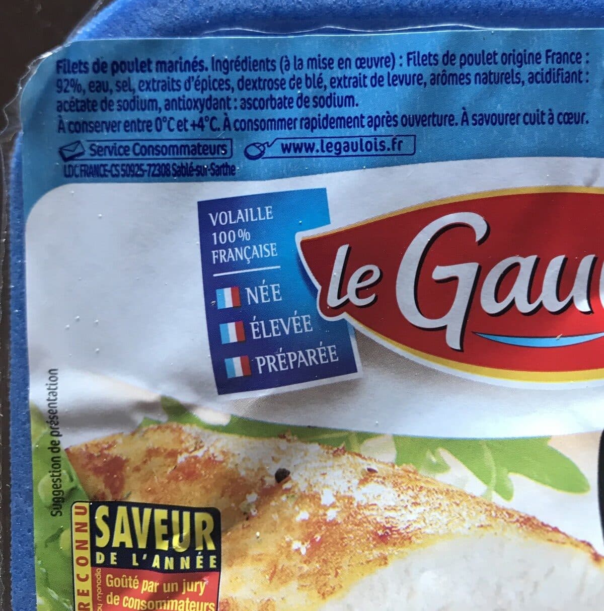 Le Gaulois Filet de poulet extra tendre packshot