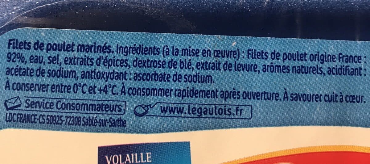 Open Food Facts Filet de poulet l extra tendre packshot