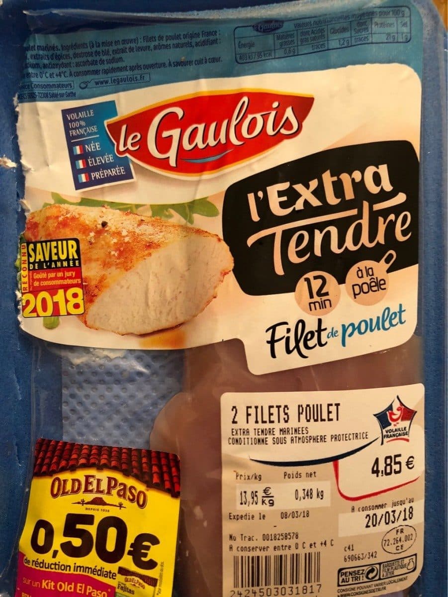 Le Gaulois Filets de Poulet packshot