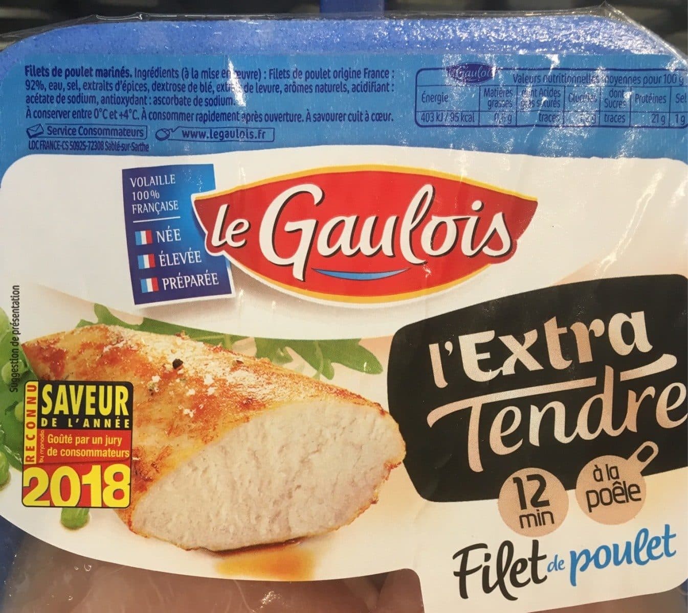 Open Food Facts L’extra tendre filet de poulet packshot