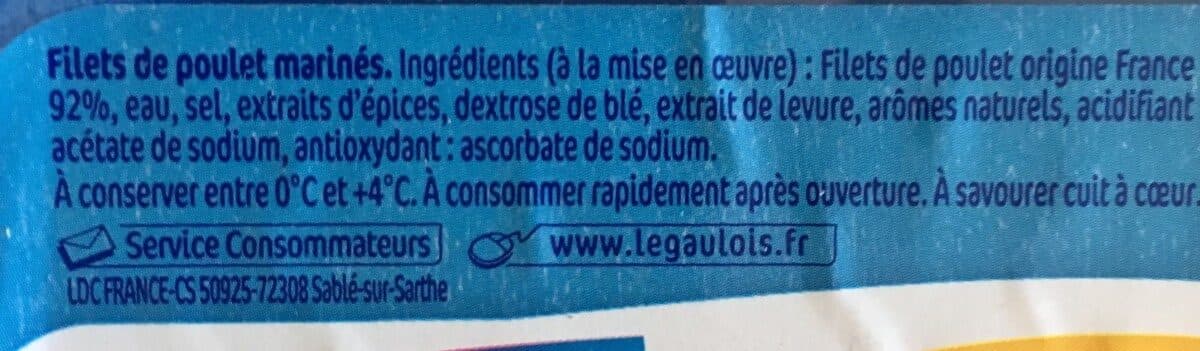 Le Gaulois Filte de poulet l'extra tendre packshot
