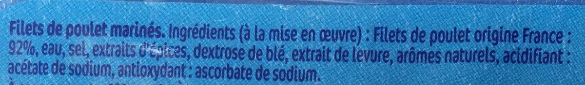 Open Food Facts Filets de poulet extra tendre packshot