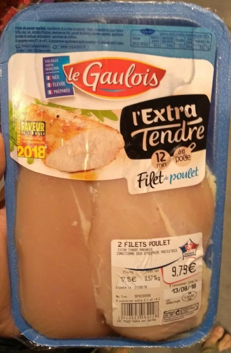 Open Food Facts Filet de poulet extra tendre packshot