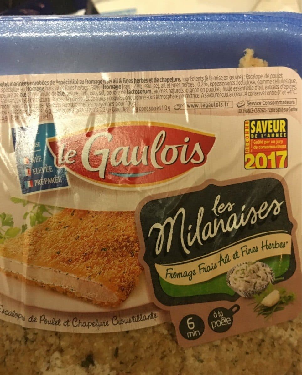 Le Gaulois Les Milanaises Fromage frais packshot