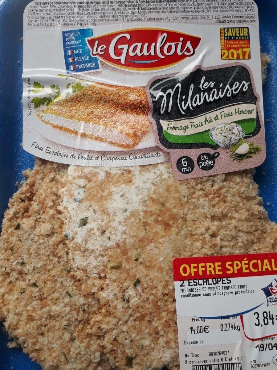 Le Gaulois Les milanaises packshot