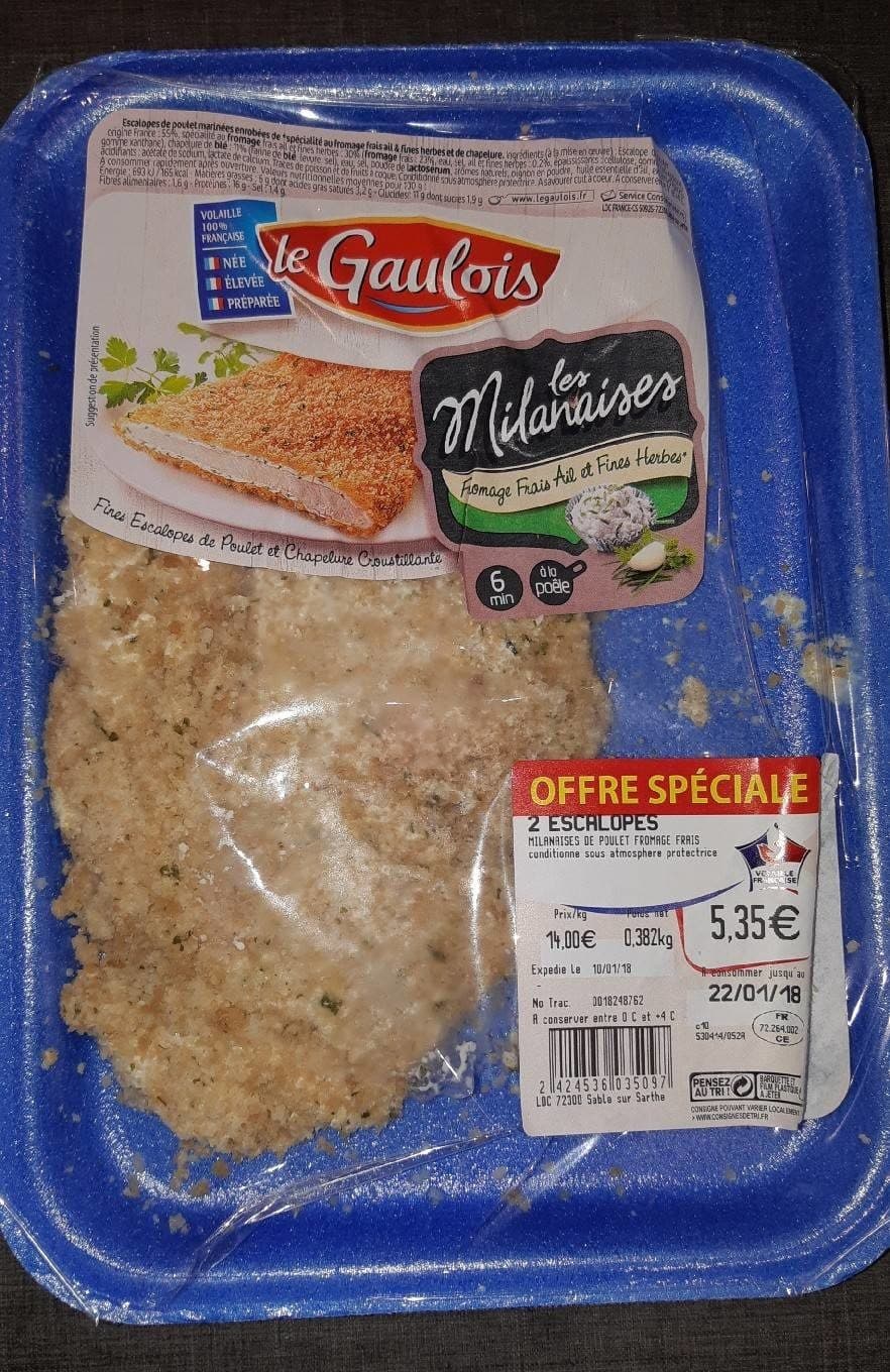 Le Gaulois Les Milanaises - fromage frais ail et fines herbes packshot