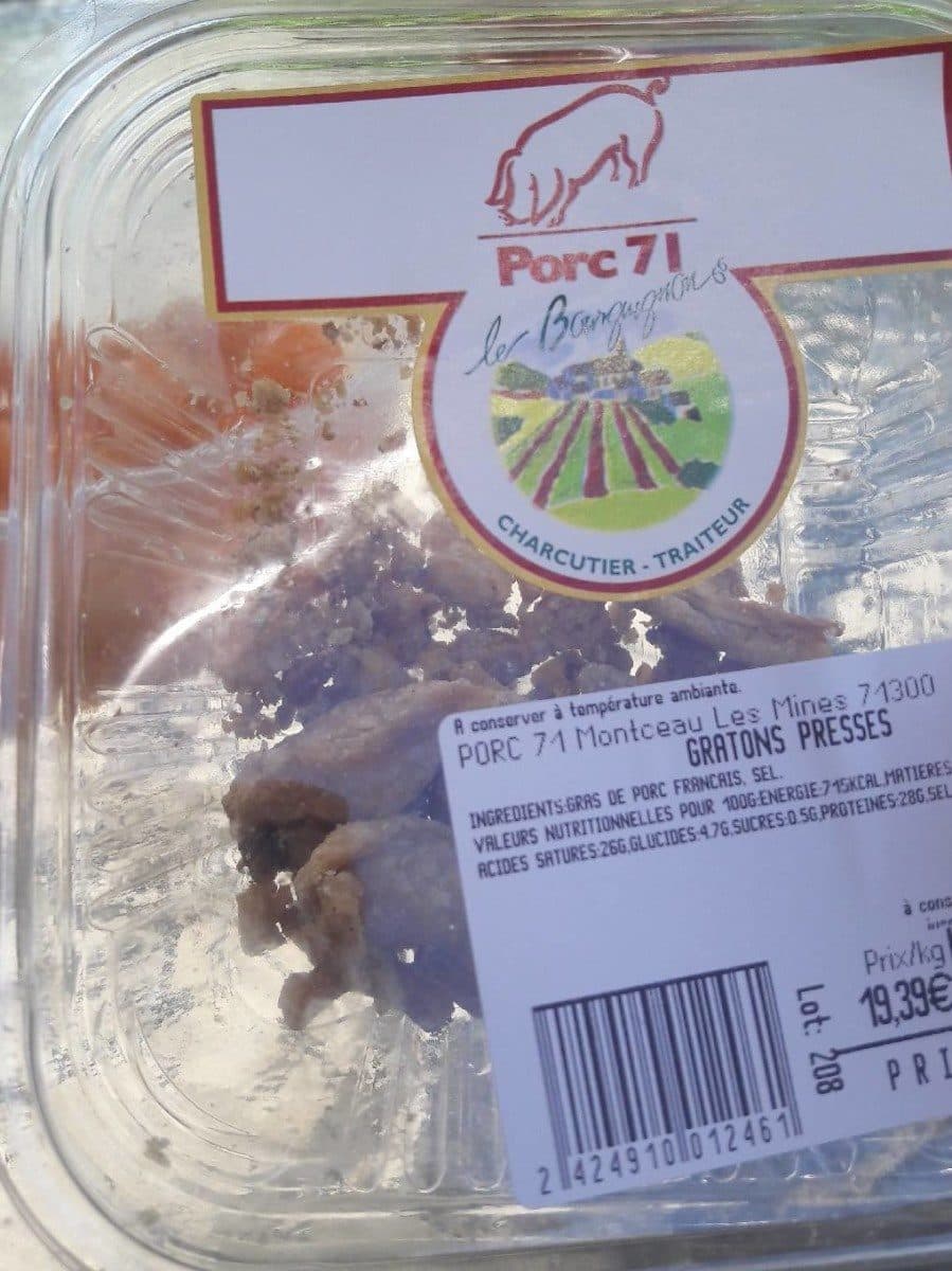 Open Food Facts Gratons pressés packshot