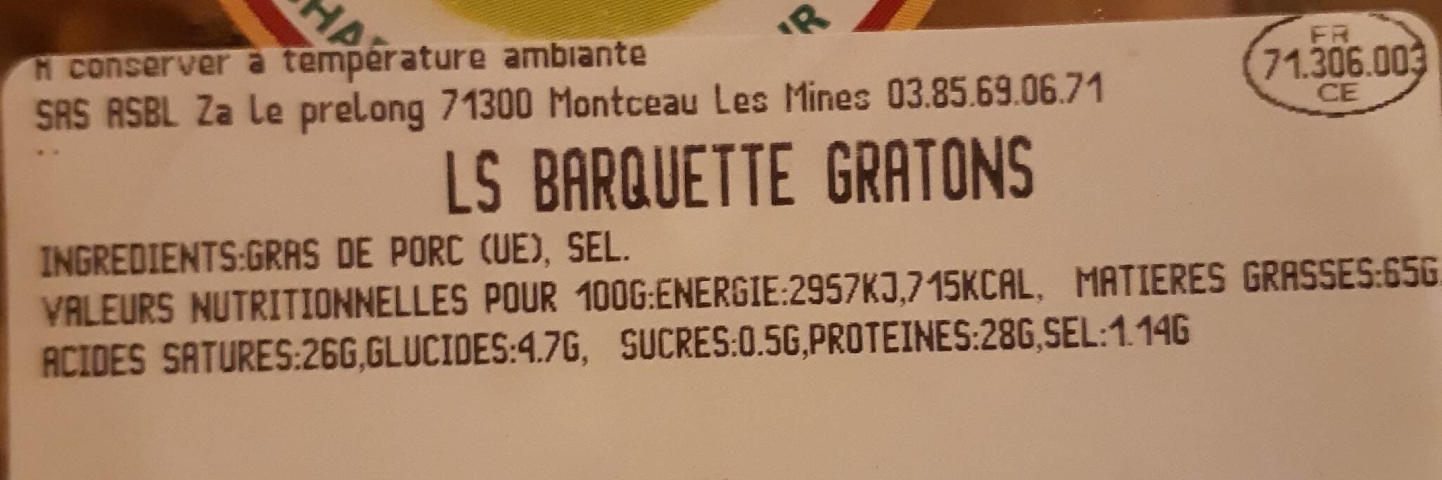 Open Food Facts Gratons pressés packshot