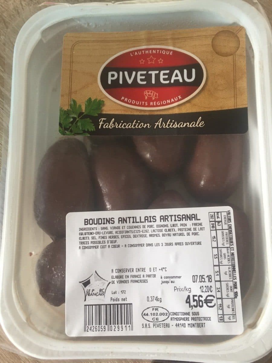 Open Food Facts Boudin Antillais packshot