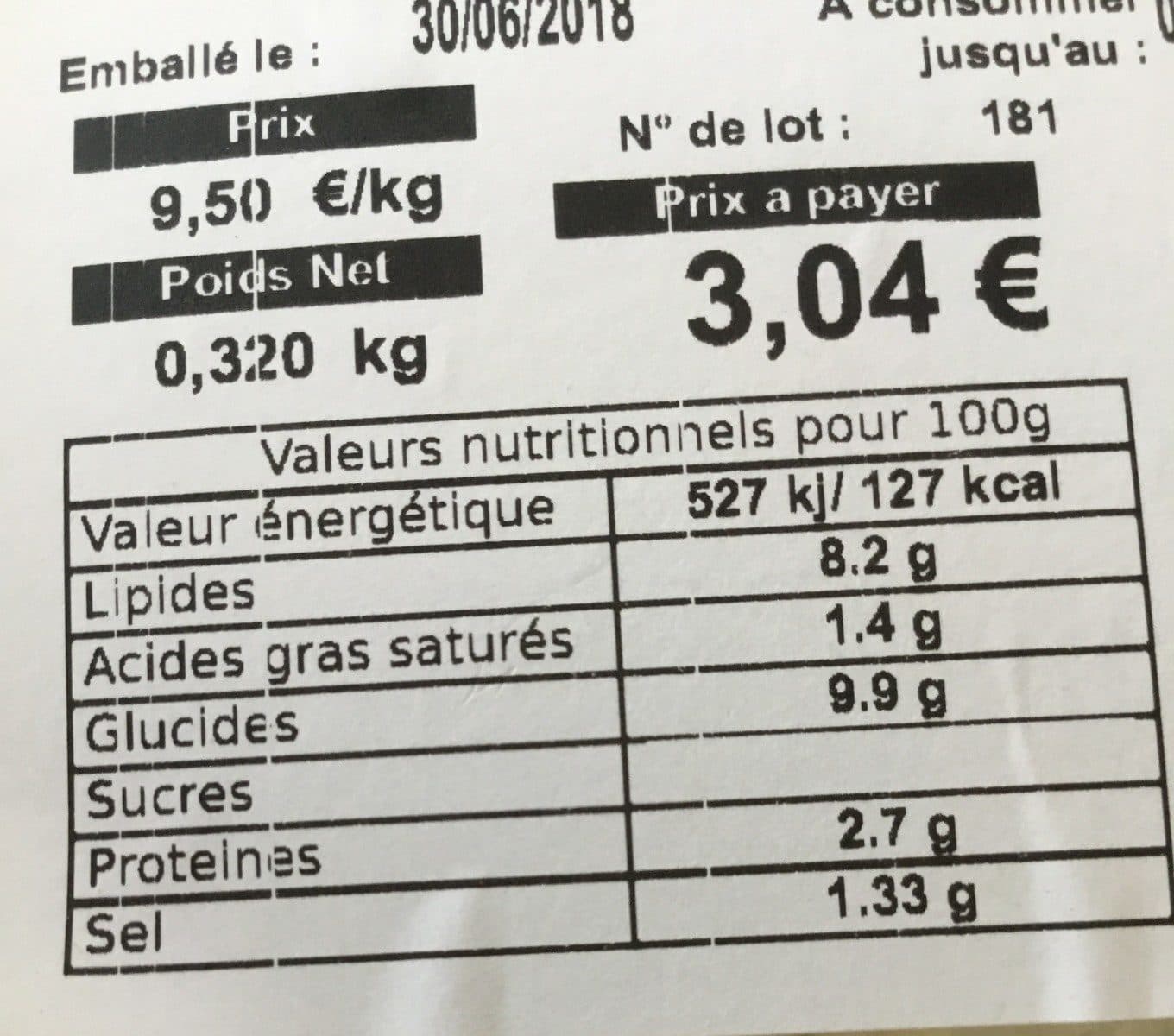 Open Food Facts Salade de pomme de terre packshot