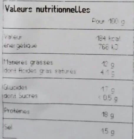 Open Food Facts Tête roulée avec langue en vinaigrette packshot
