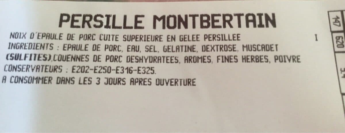 Open Food Facts Persillé montbertain packshot