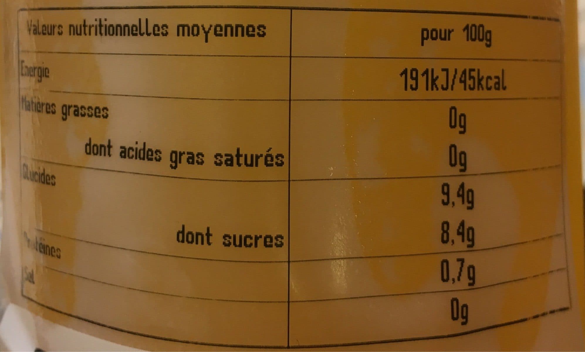Open Food Facts Jus d'orange 50cl packshot