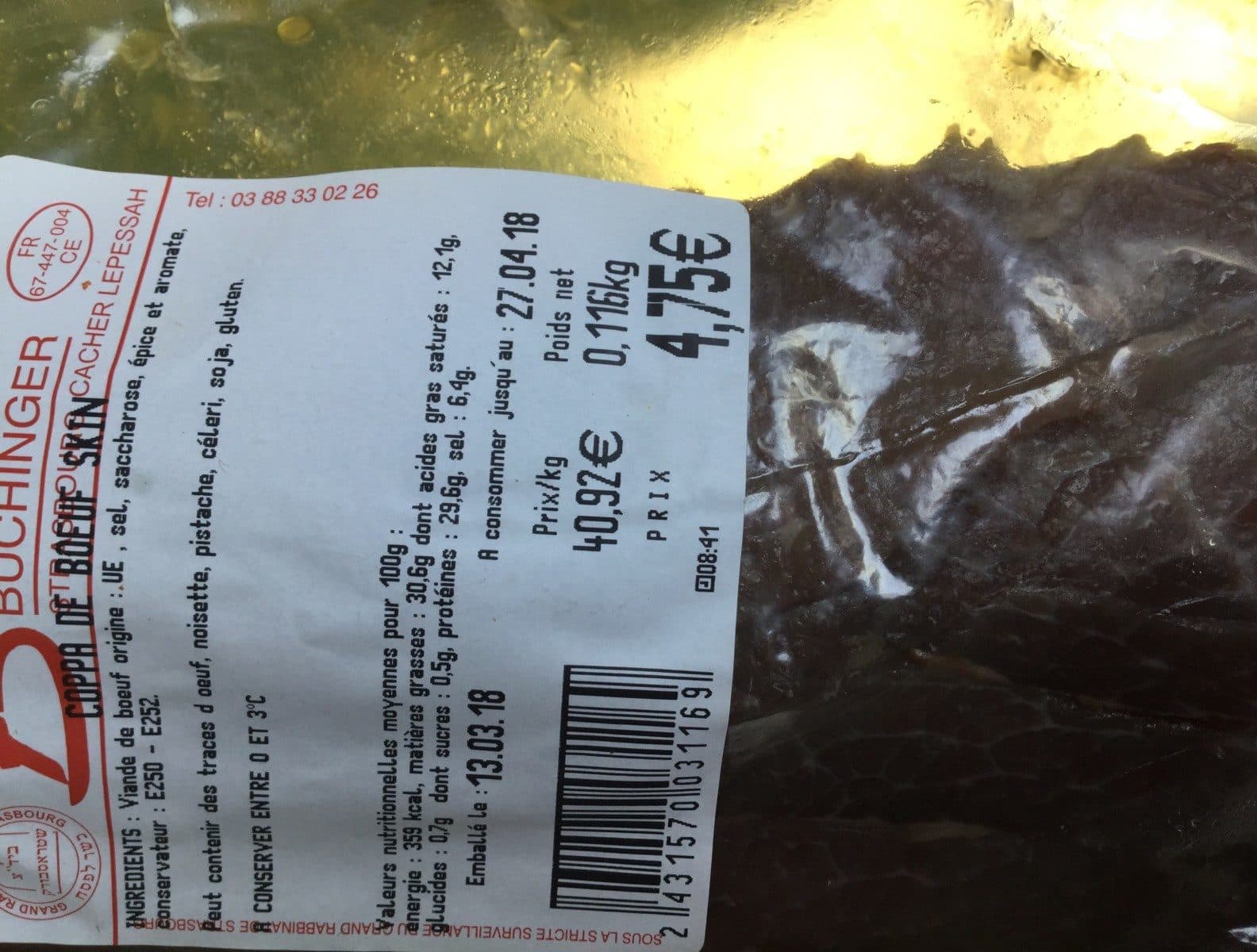 Open Food Facts Copa de boeuf packshot