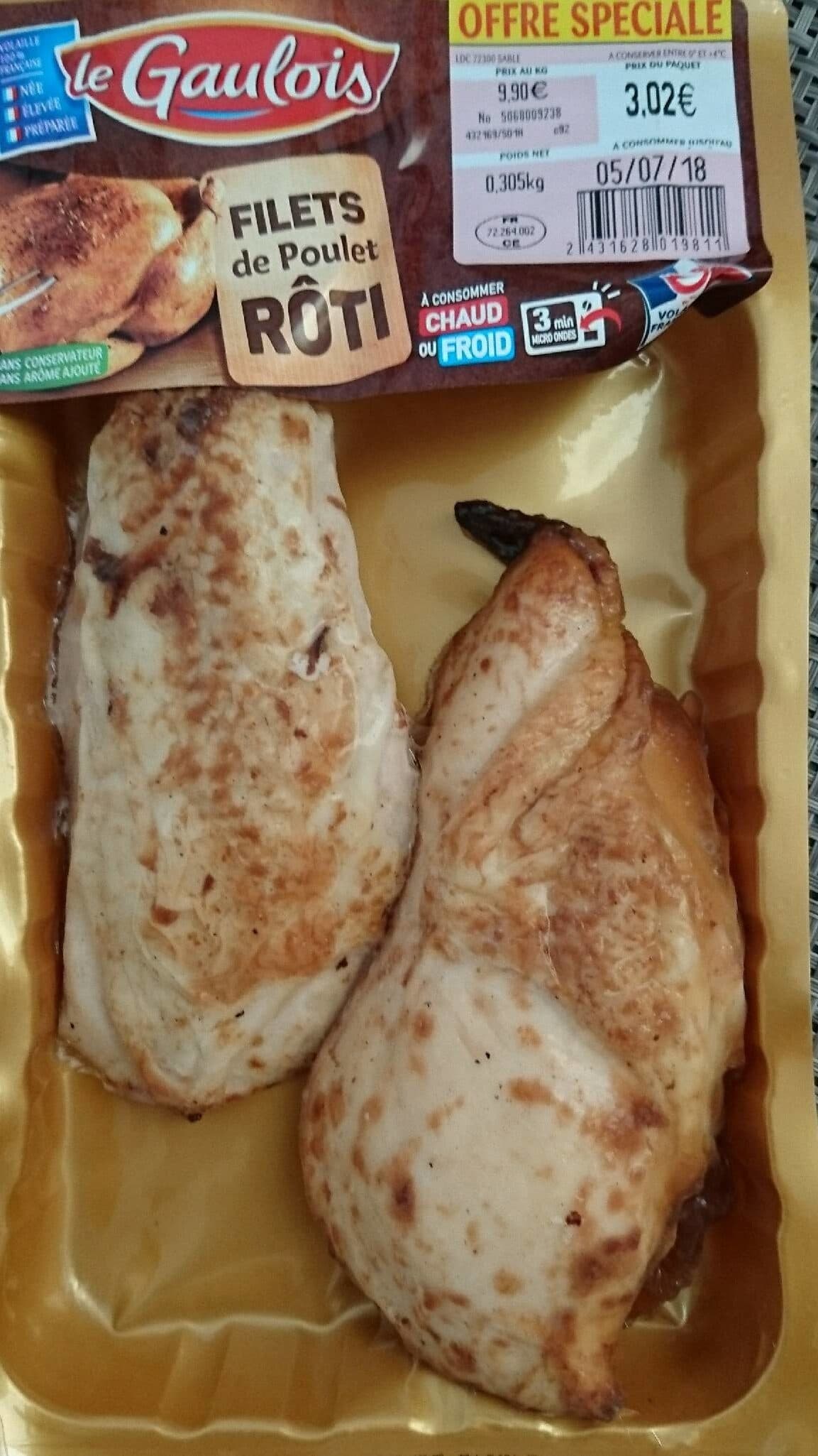 Le Gaulois Filets de poulet rôti packshot