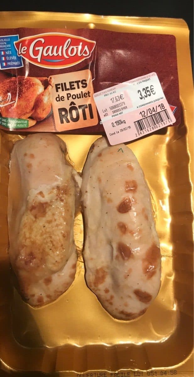 Le Gaulois Filet de poulet roti packshot