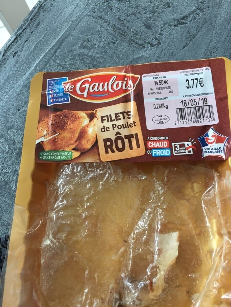 Le Gaulois Filets de poulet roti packshot