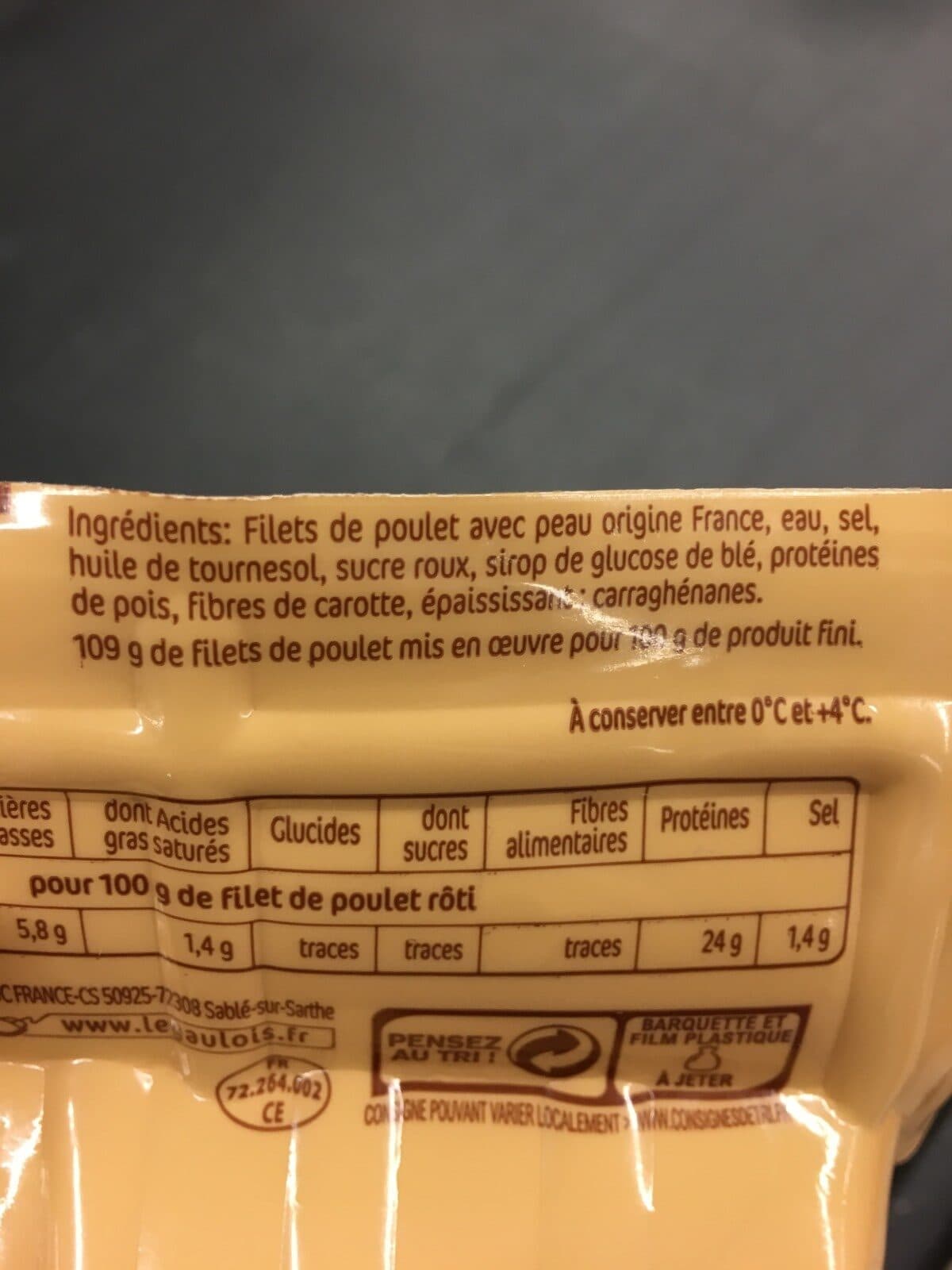 Le Gaulois Filet De Poulet Roti packshot