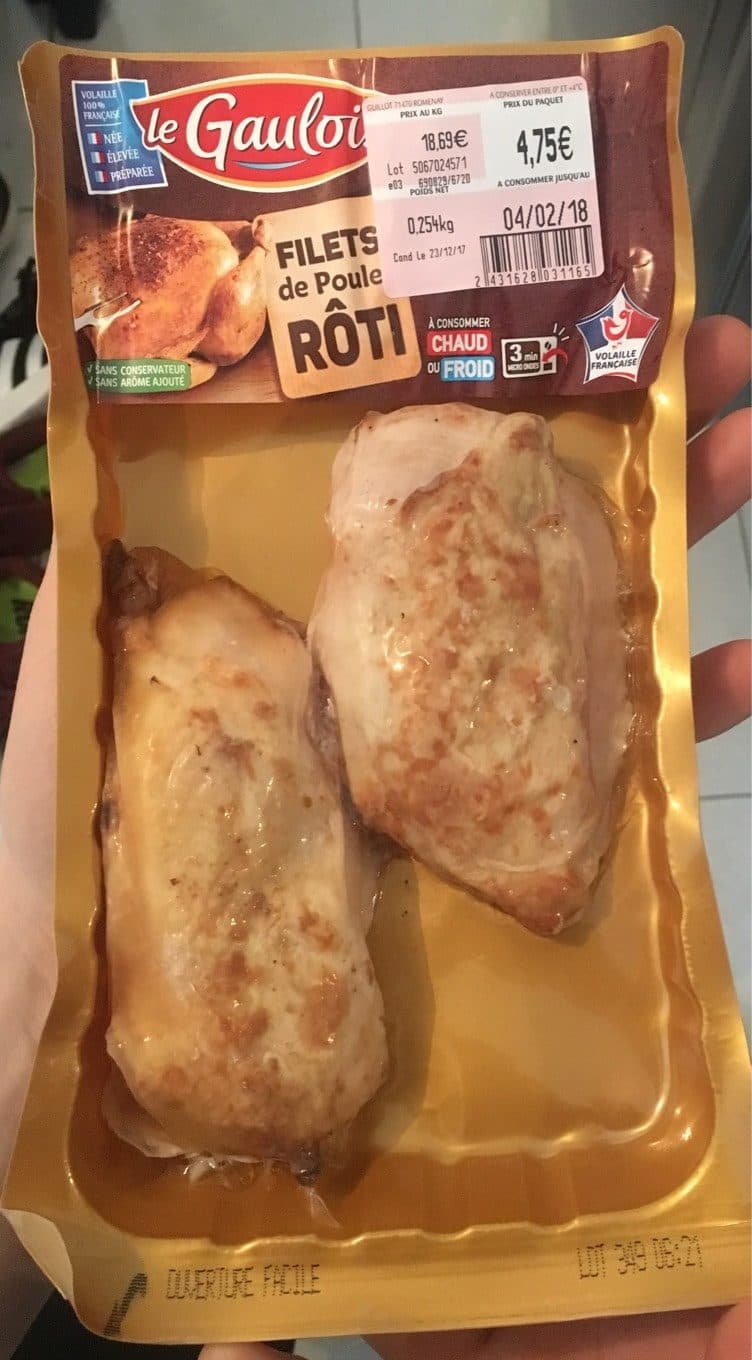 Le gaulois Filets de poulet roti packshot