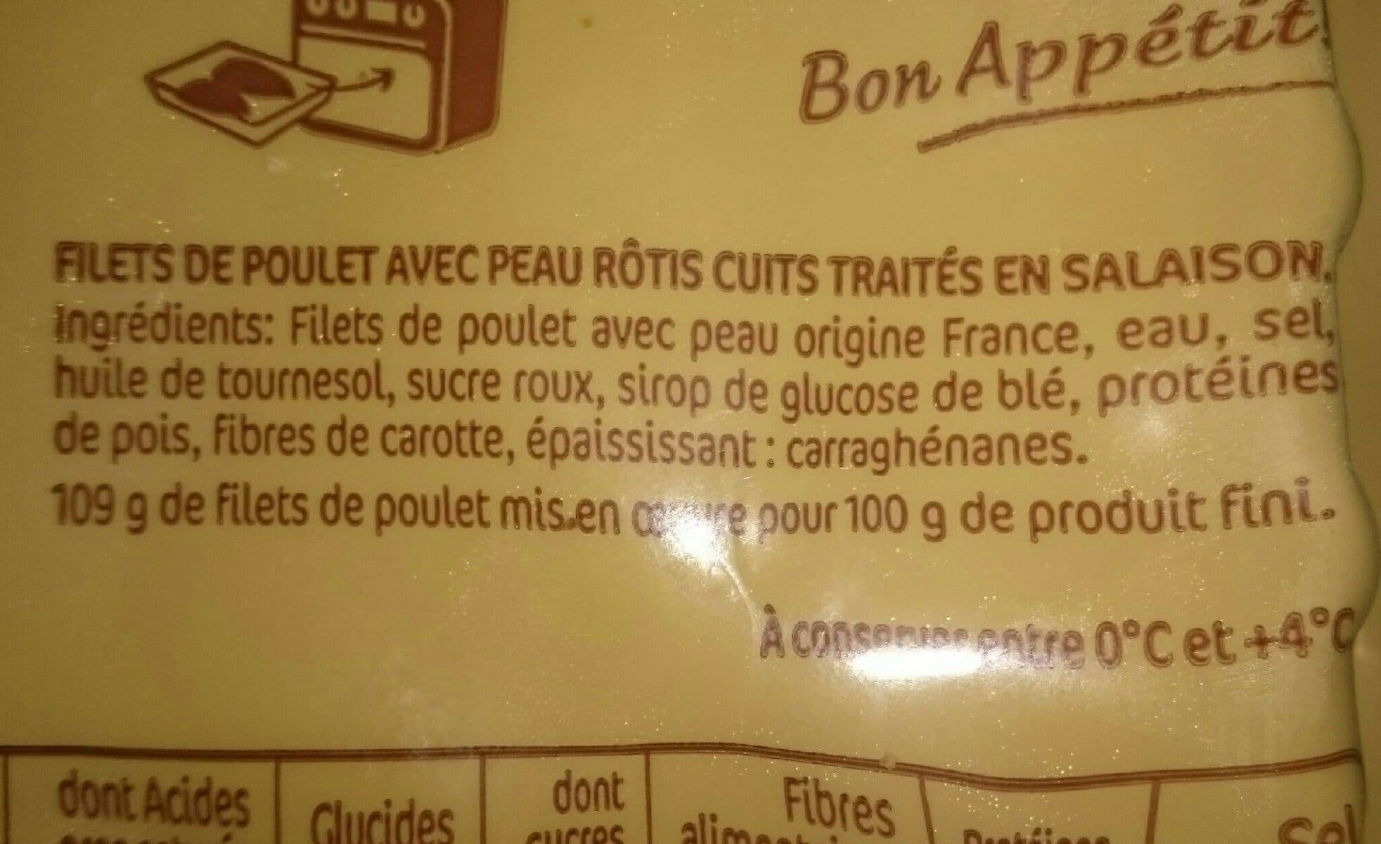Le Gaulois Filets de poulet rôti packshot
