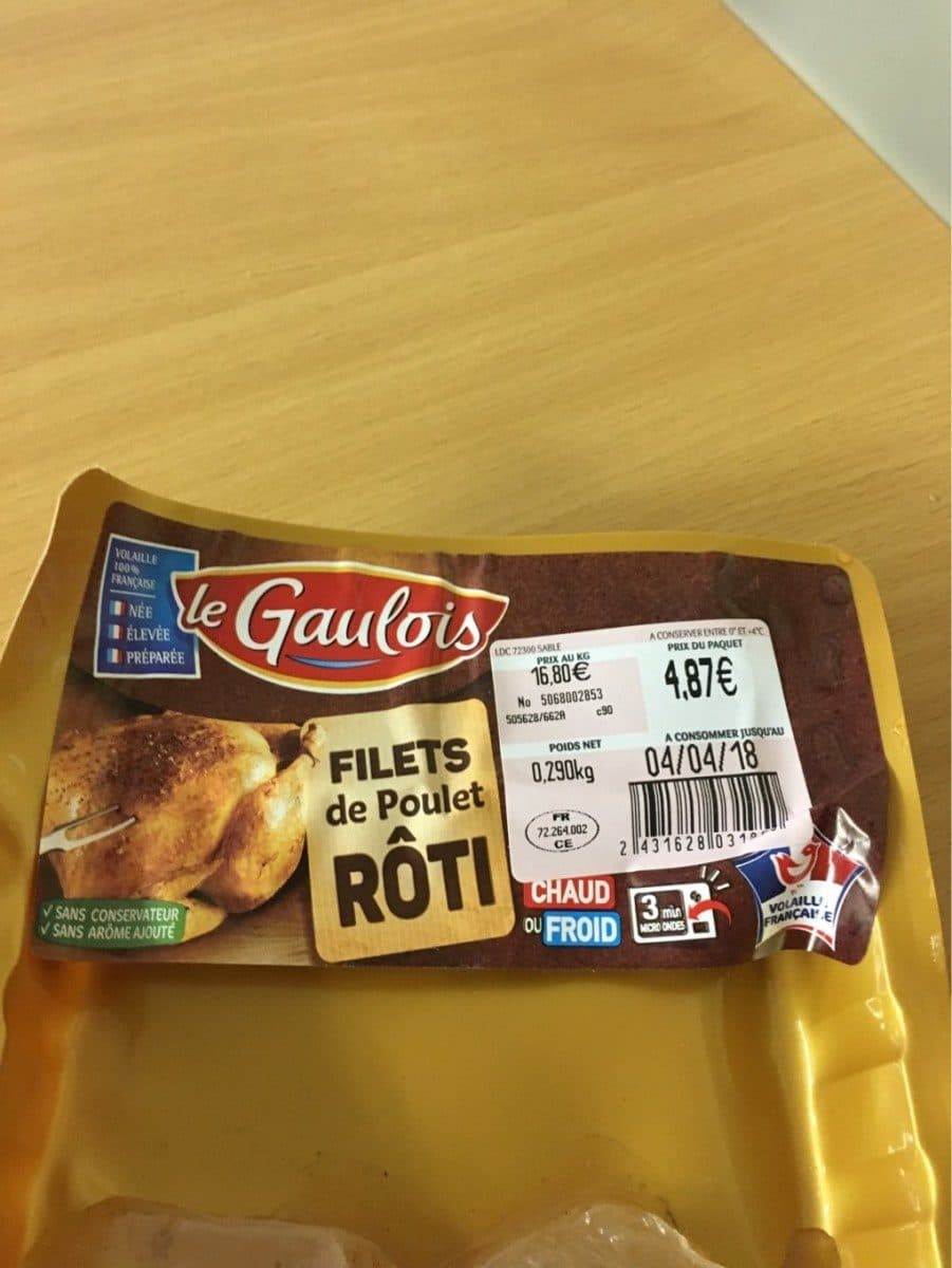 Le Gaulois Filet de poulet roti packshot
