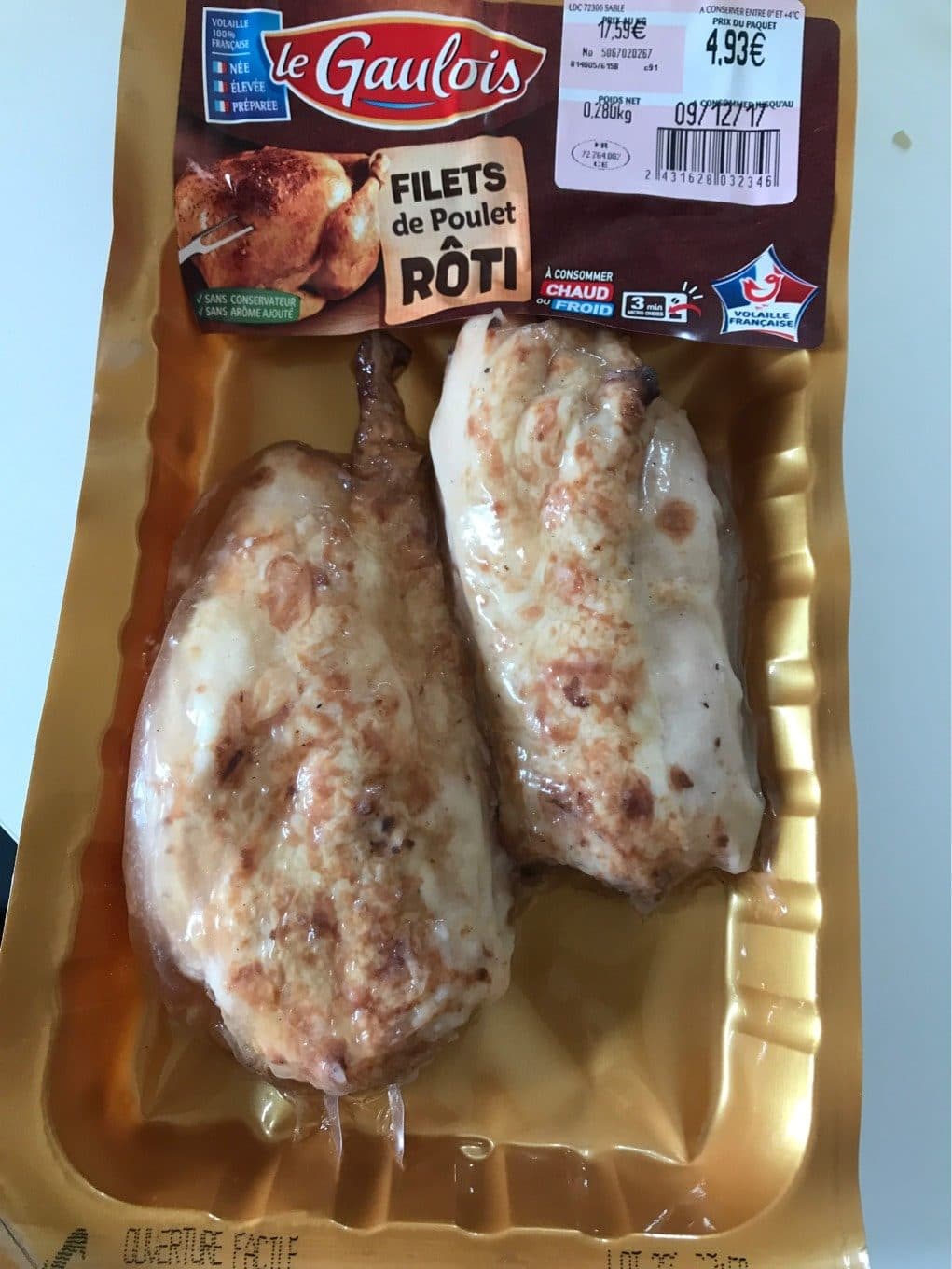 Le Gaulois Filet de poulet roti packshot