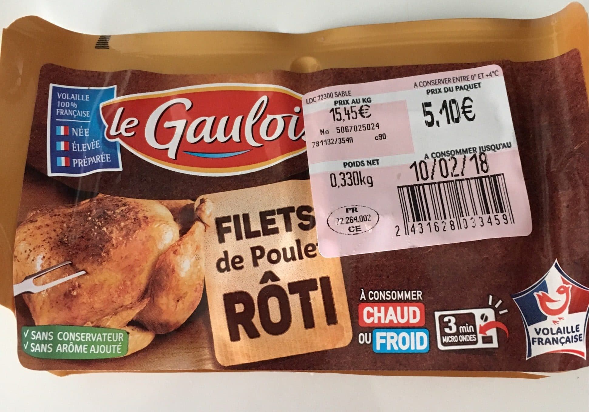 Le Gaulois Filets de poulet rôti packshot