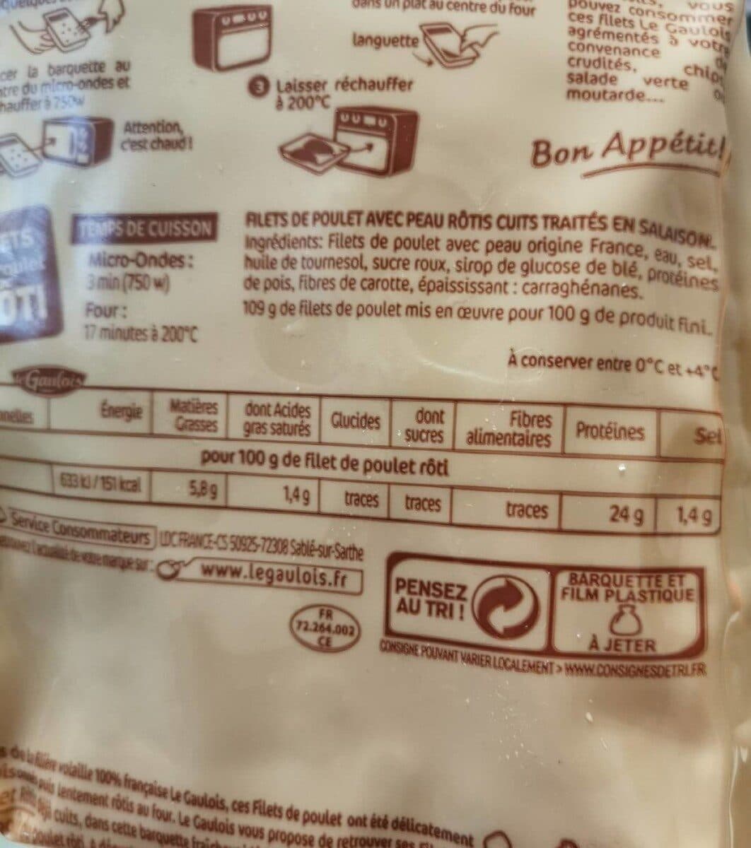 Le Gaulois Filets de poulet rôti packshot