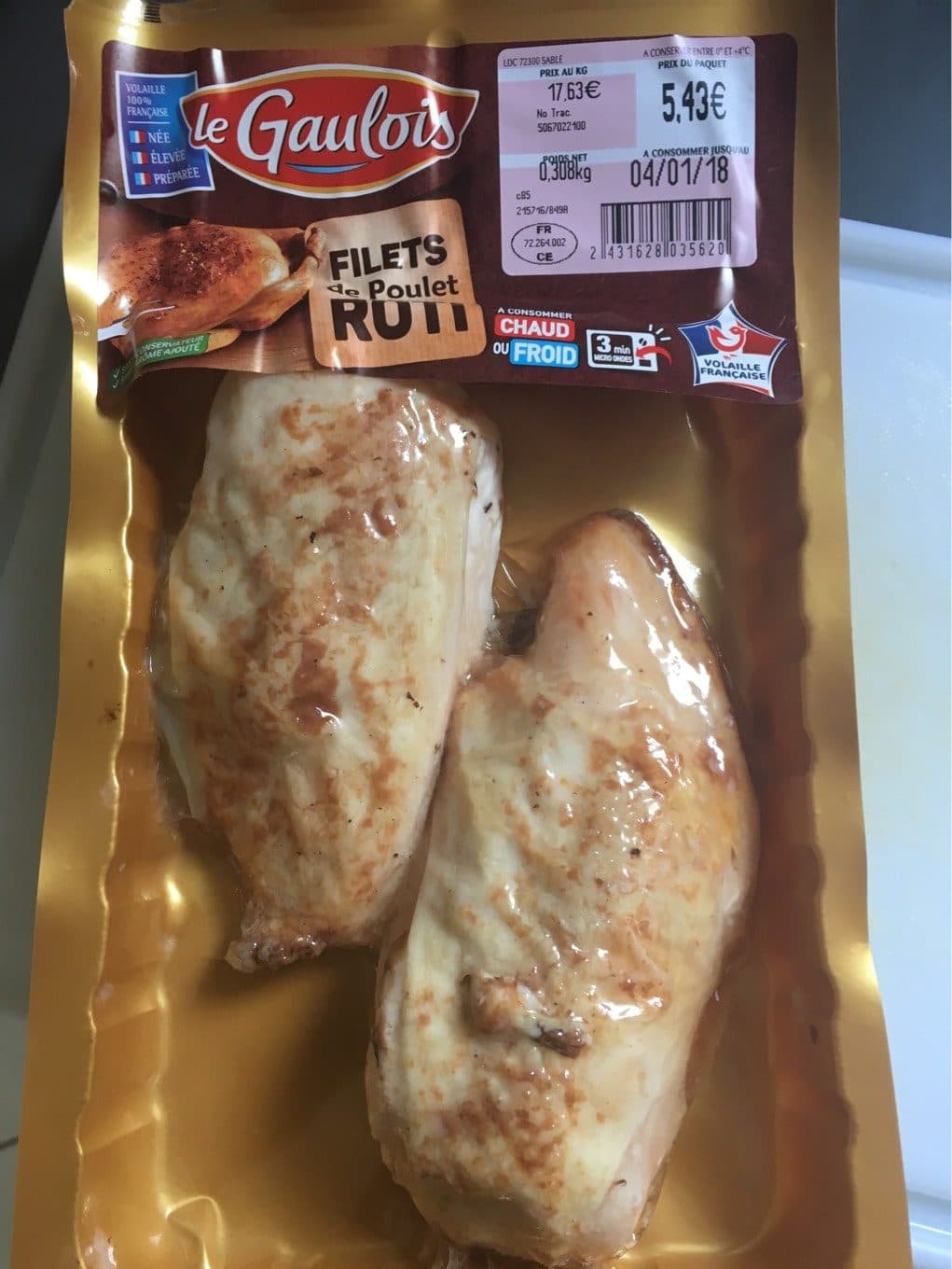 Le Gaulois Filet de poulet roti packshot