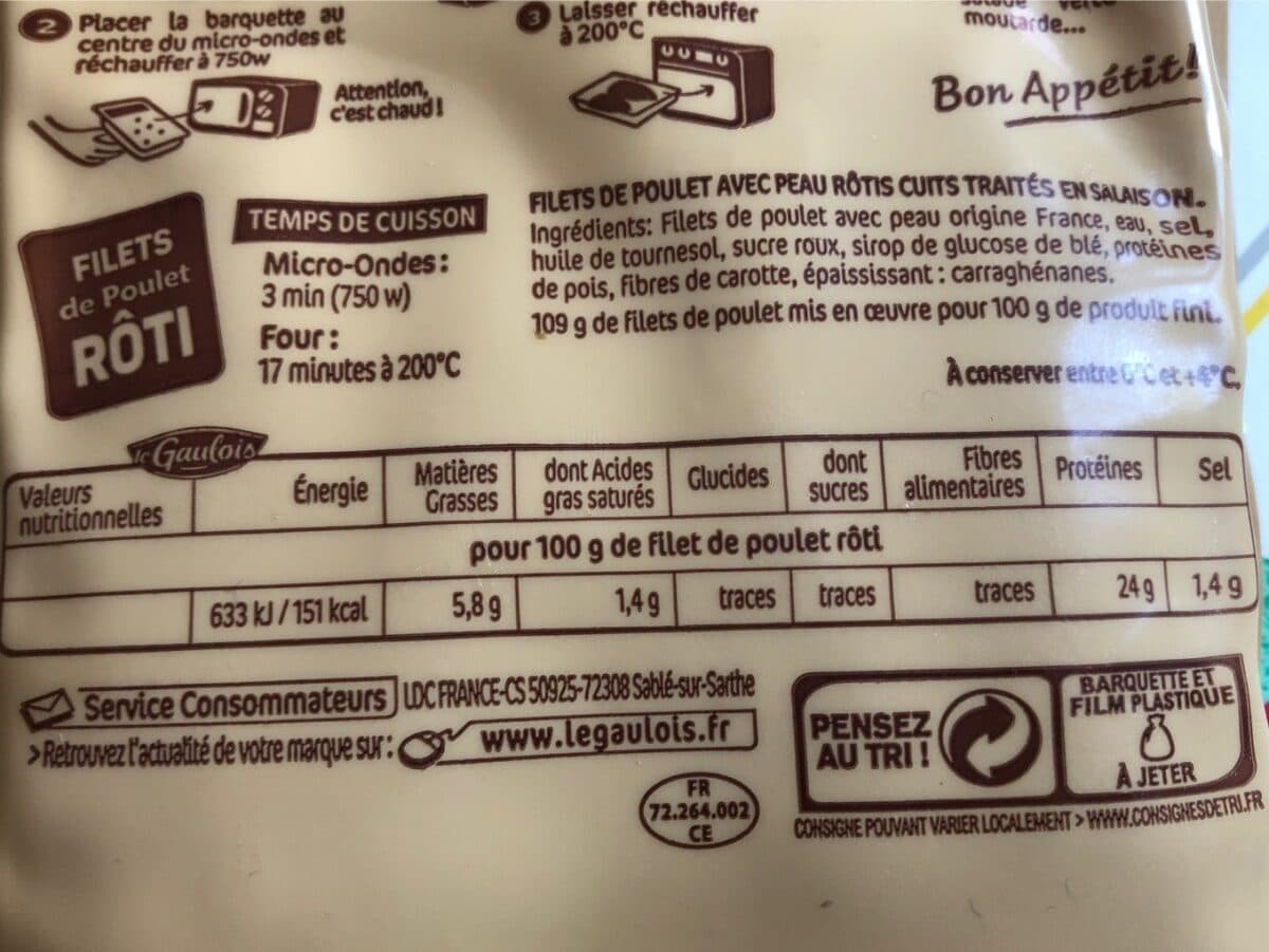 Le Gaulois Filets de roti packshot