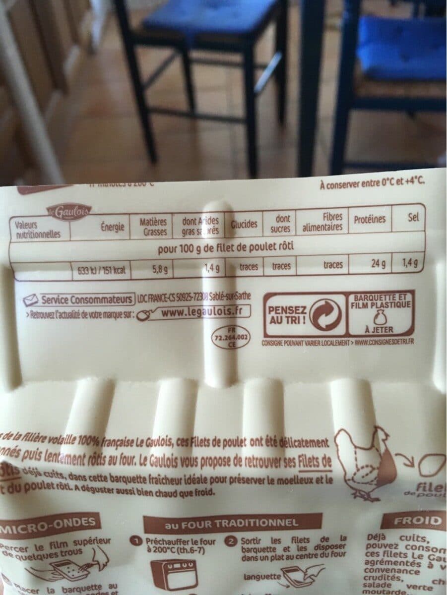 Le Gaulois Filet de poulet roti packshot