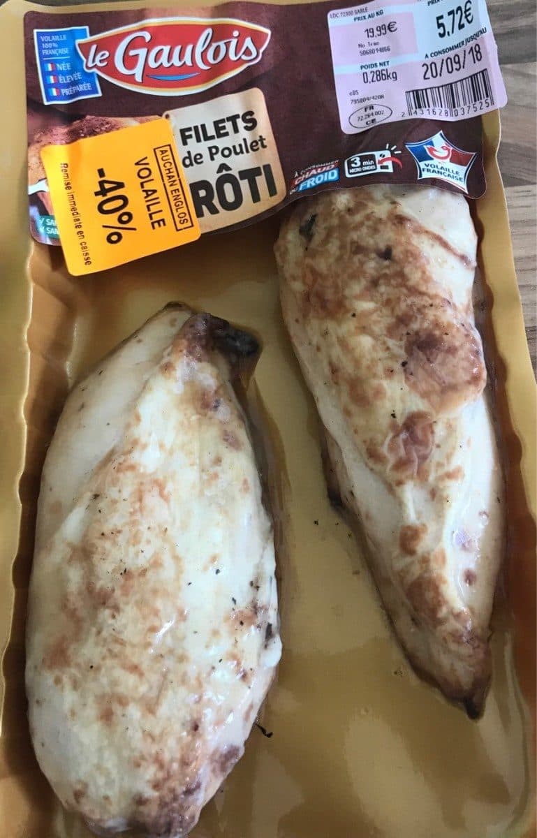 Le Gaulois Filets de poulet roti packshot