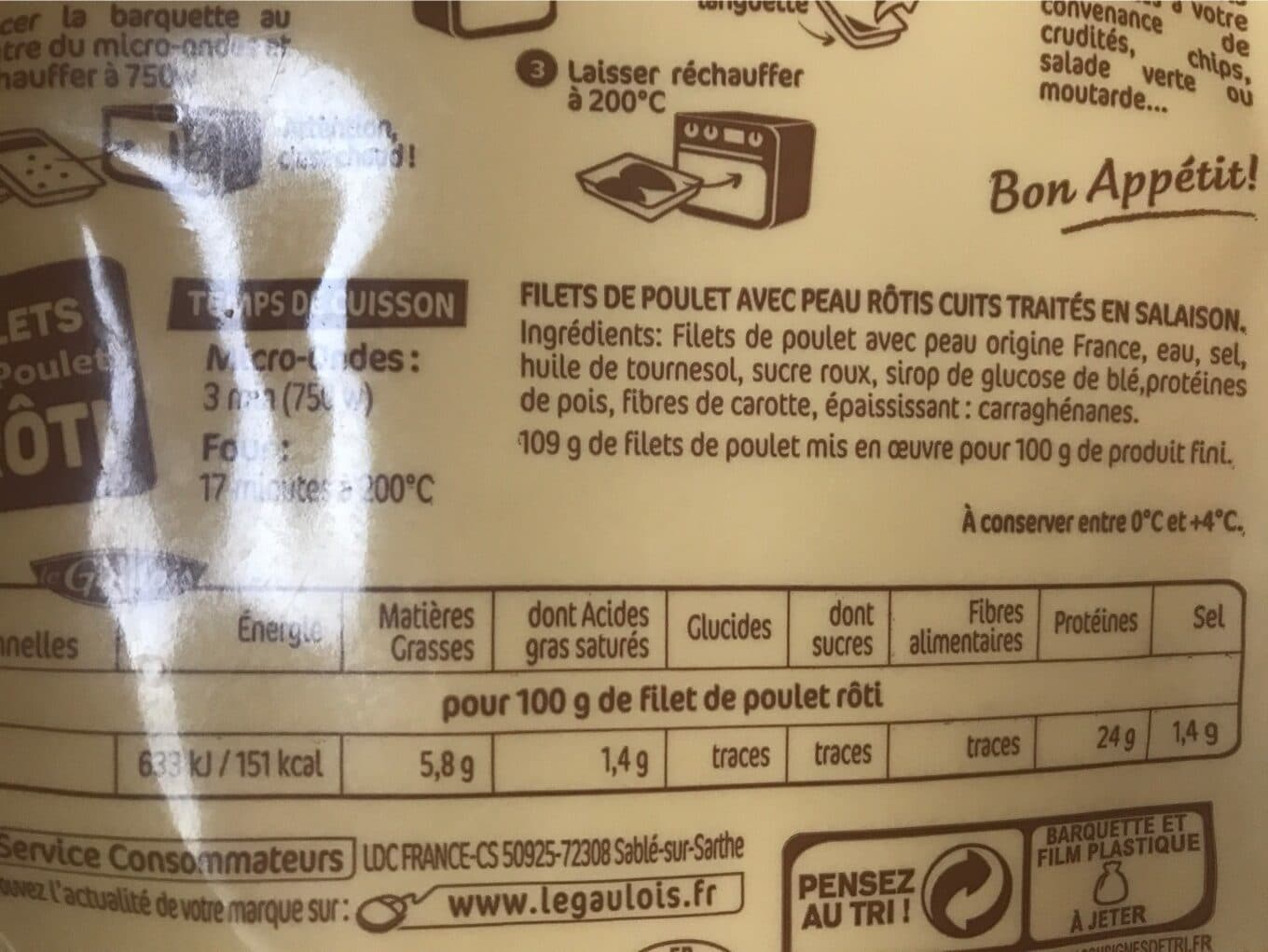 Le Gaulois Filet de poulet rôti packshot