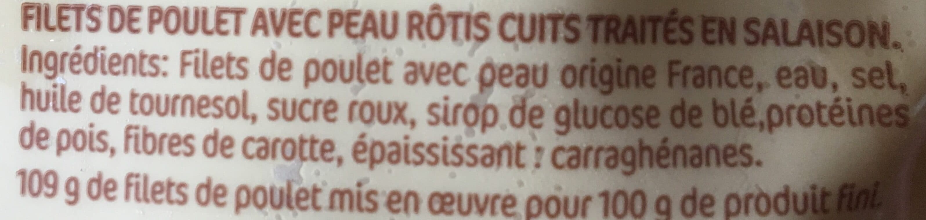 Le Gaulois FILETS de Poulet ROTI packshot