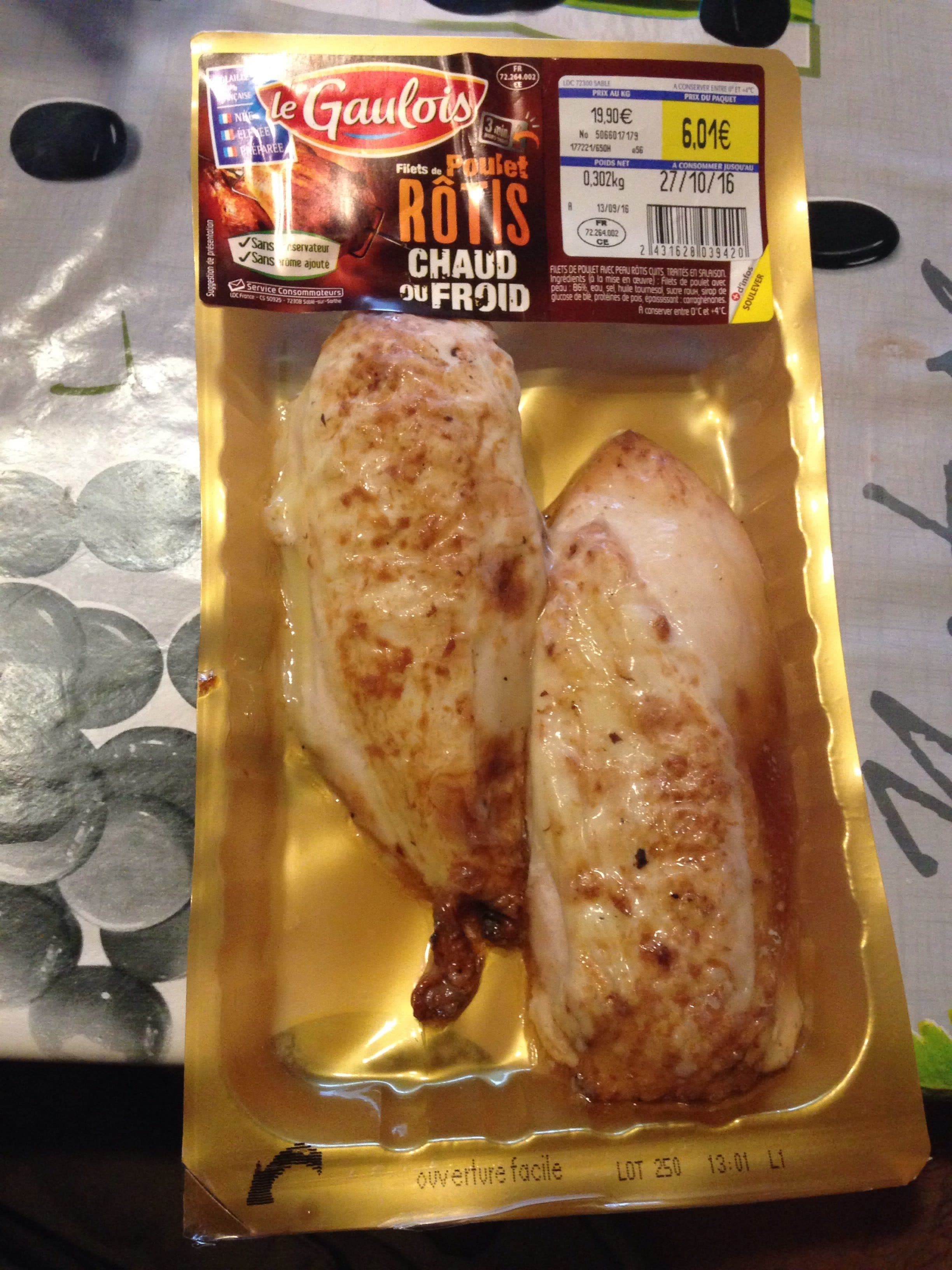 Le gaulois Filets de poulet rôtis packshot