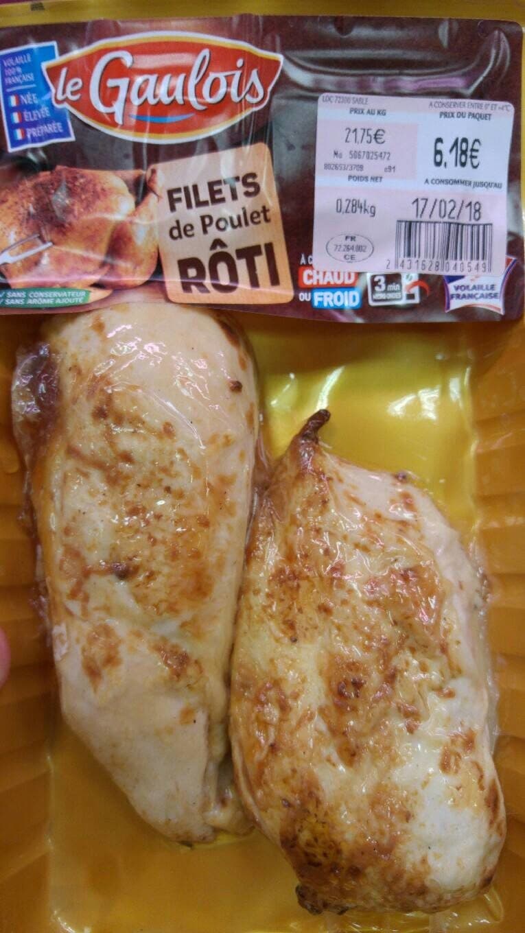 Le Gaulois Filets de Poulet Rôti packshot